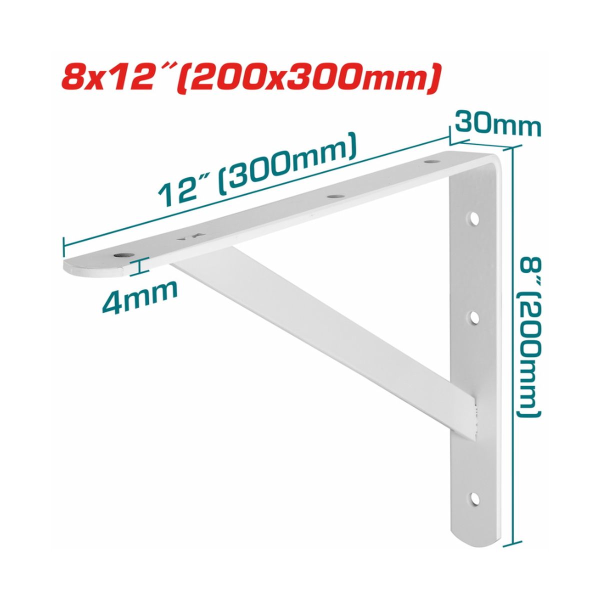 ΓΩΝΙΑ Β.Τ ΛΕΥΚΗ 20 Χ 30cm (THDSB0812) TOTAL