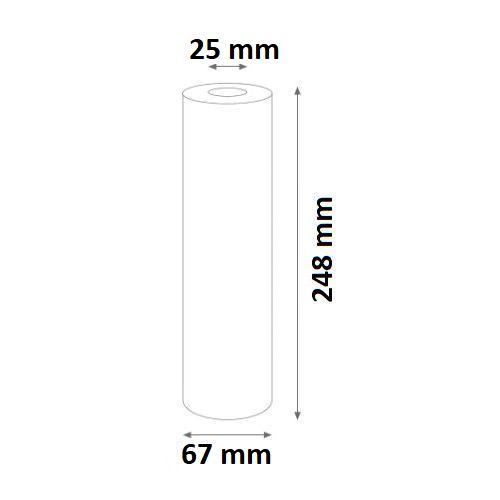 Replacement Catridge Carbon Block CA-SE SILVER 10 SX 0,3μm 10