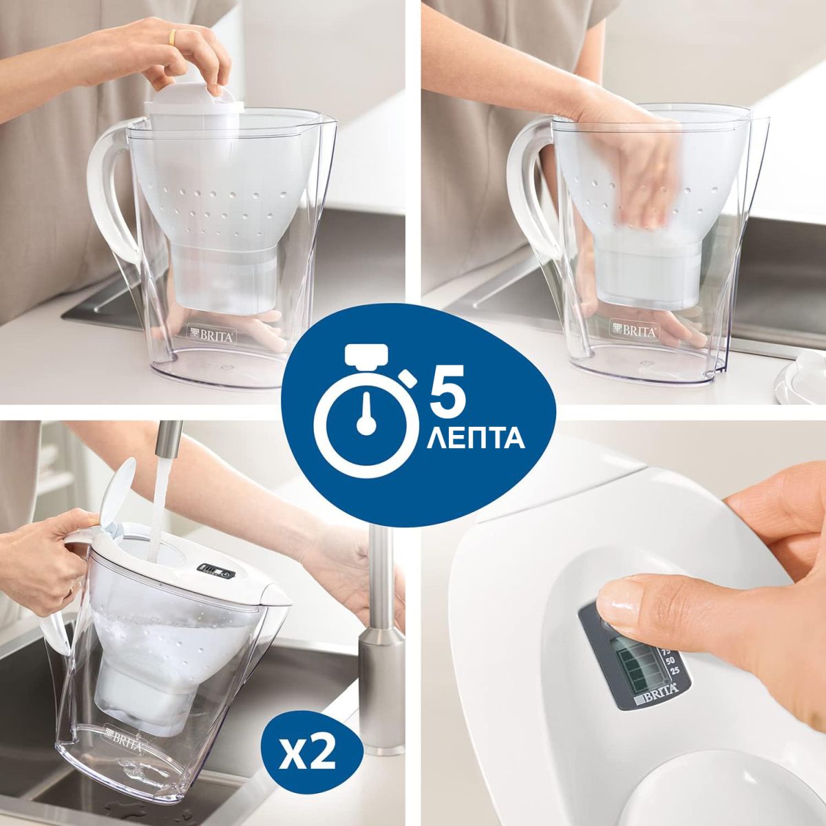 Ανταλλακτικό Φίλτρο Κανάτας Brita Maxtra Pro Pure Performance (3+1τμχ)