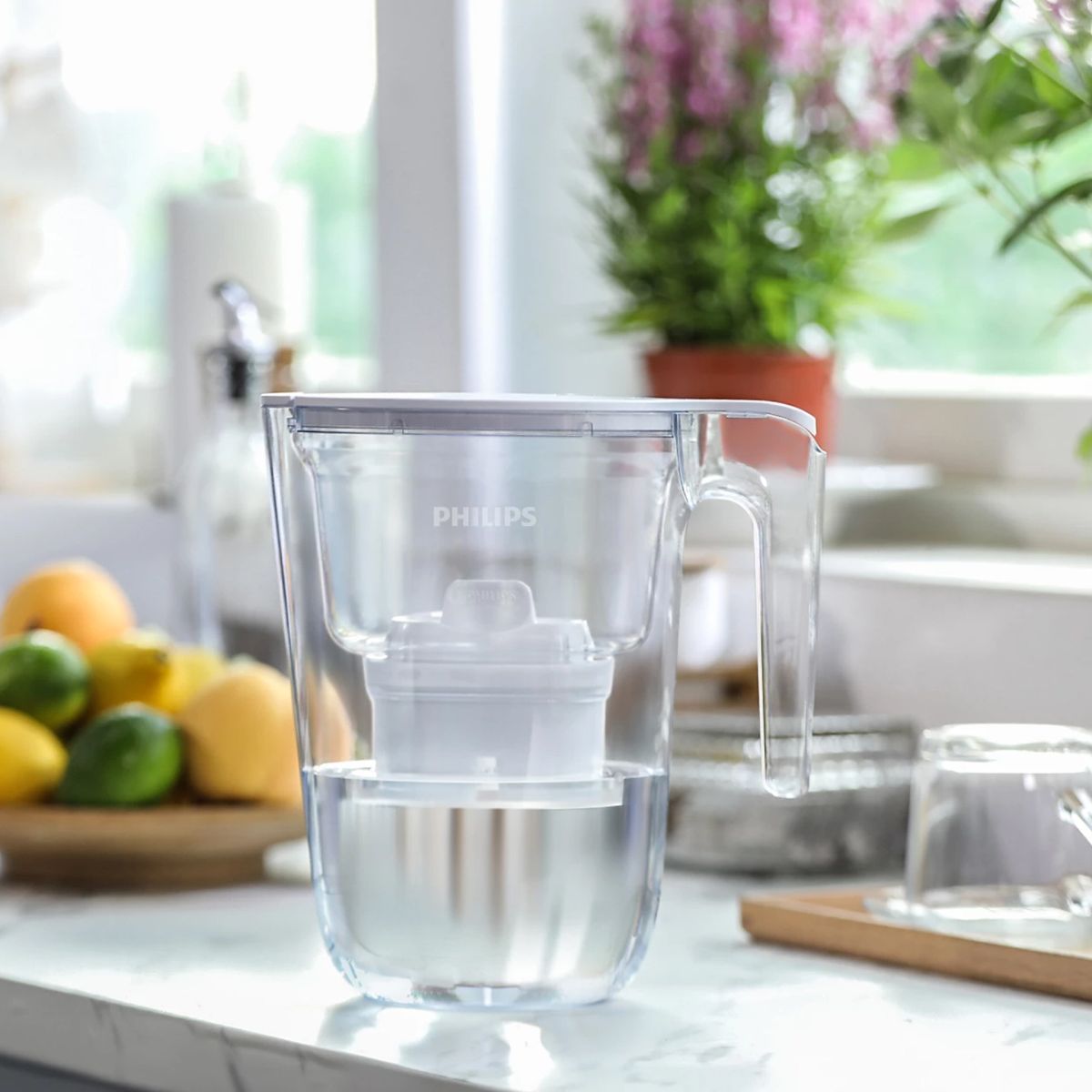 Κανάτα Με Φίλτρο Νερού Micro X-Clean 3,4Lt Λευκή AWP2937WHT Philips