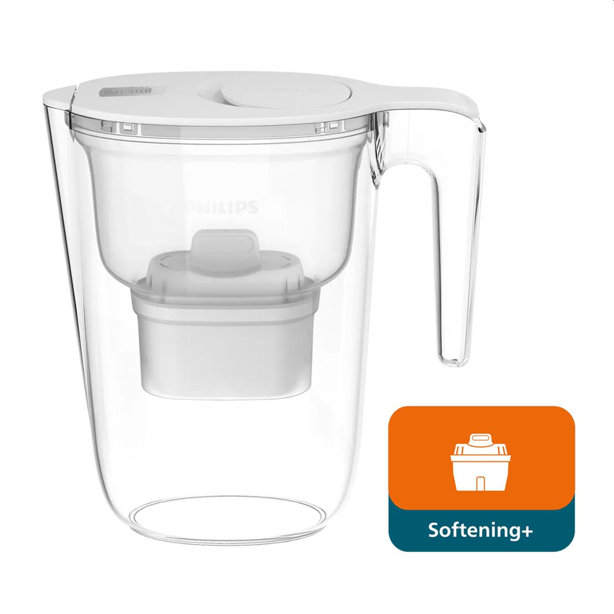 Κανάτα Με Φίλτρο Νερού Αποσκλήρυνσης Micro X-Clean 2600ml Λευκή AWP2943WHT Philips