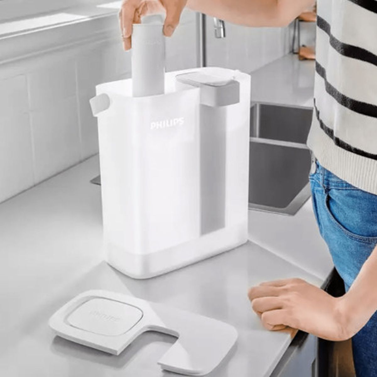 Φορητός Διανομέας Νερού Μπαταρίας με Φίλτρο Αποσκλήρυνσης (3 Φίλτρα AWP225) 3,0Lt AWP2980WHS3 Philips