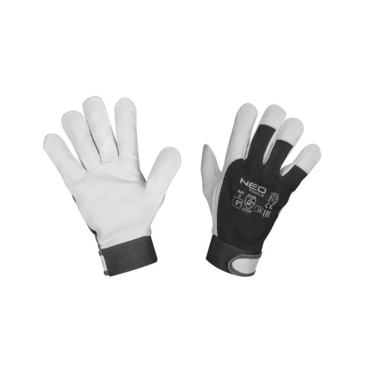 Γάντια εργασίας από δέρμα και ύφασμα 8/M 97-655-8 NEO TOOLS 