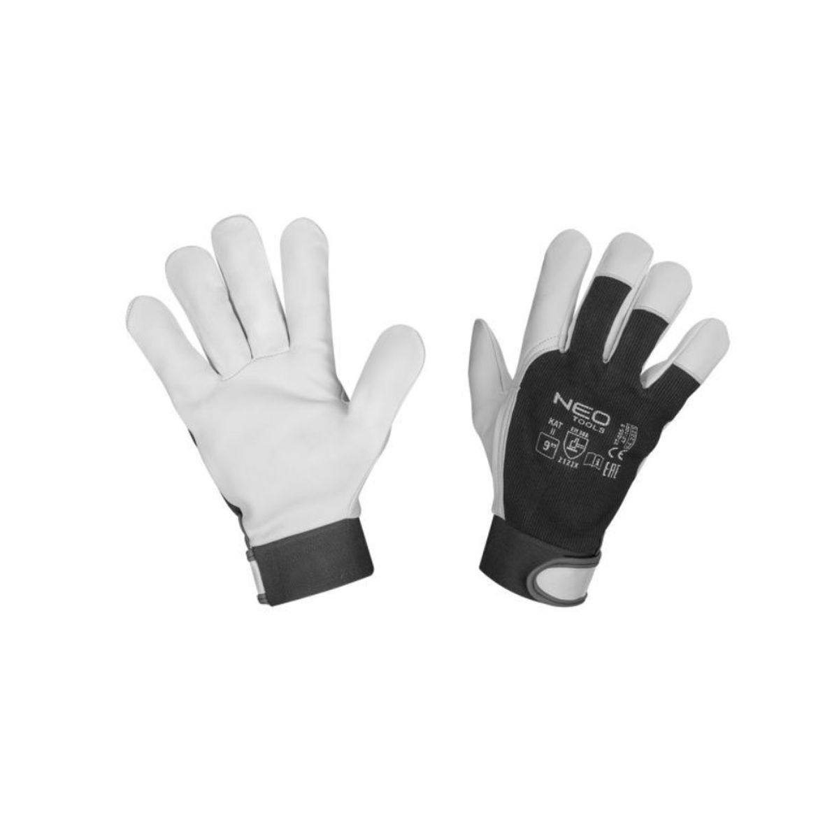 Γάντια εργασίας από δέρμα και ύφασμα 9/L 97-655-9 NEO TOOLS 