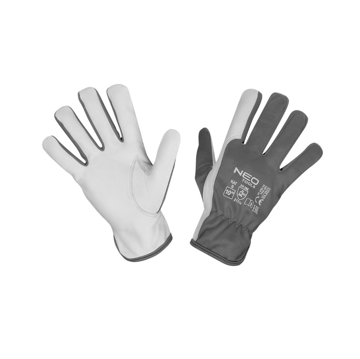 Γάντια εργασίας από δέρμα και πολυεστέρα 10/XL 97-656-10 NEO TOOLS 