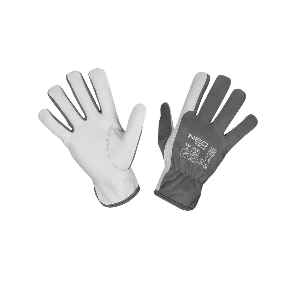 Γάντια εργασίας από δέρμα και πολυεστέρα 8/Μ 97-656-8 NEO TOOLS 