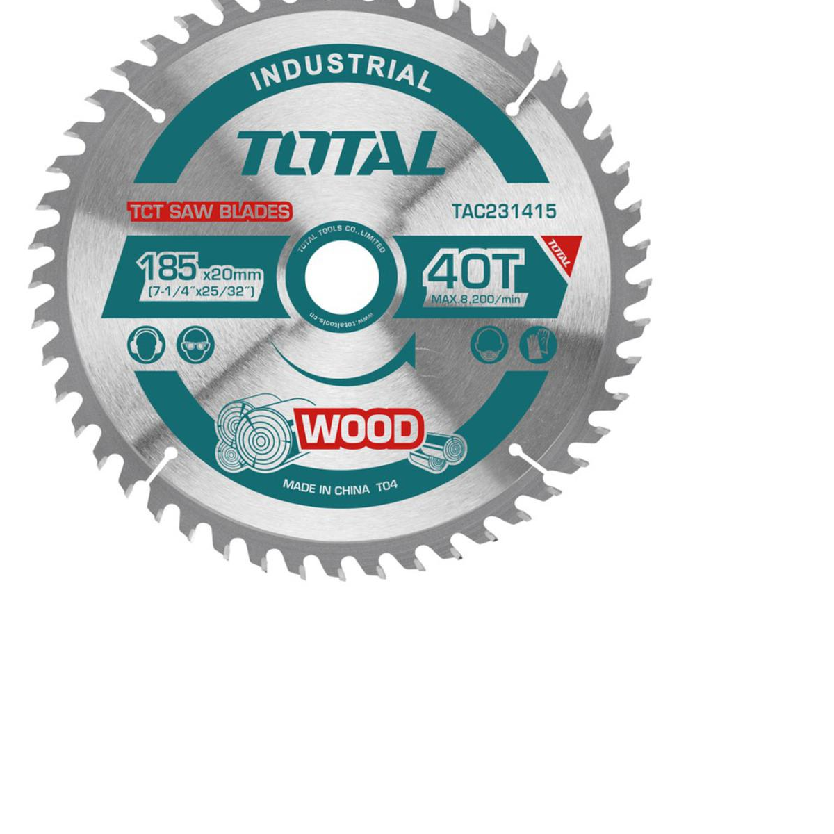 Total tct δίσκος ξύλου Φ-185mm (TAC231415)